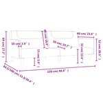 vidaXL Canapé-lit à 2 places gris clair tissu