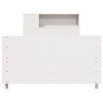 vidaXL Cadre de lit sans matelas blanc 90x190 cm bois de pin massif