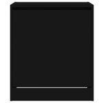 vidaXL Armoire à chaussures noir 60x42x69 cm bois d'ingénierie