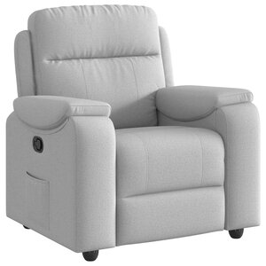 vidaXL Fauteuil inclinable gris nuage tissu