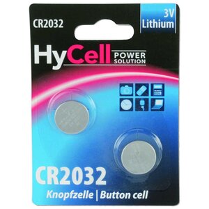 2pcs Blister Ansmann HyCell Pile Bouton 3V Lithium CR2032 (5020202)