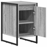 vidaXL Table de chevet Gris Sonoma 39 5 x 30 x 50 cm Bois d'ingénierie