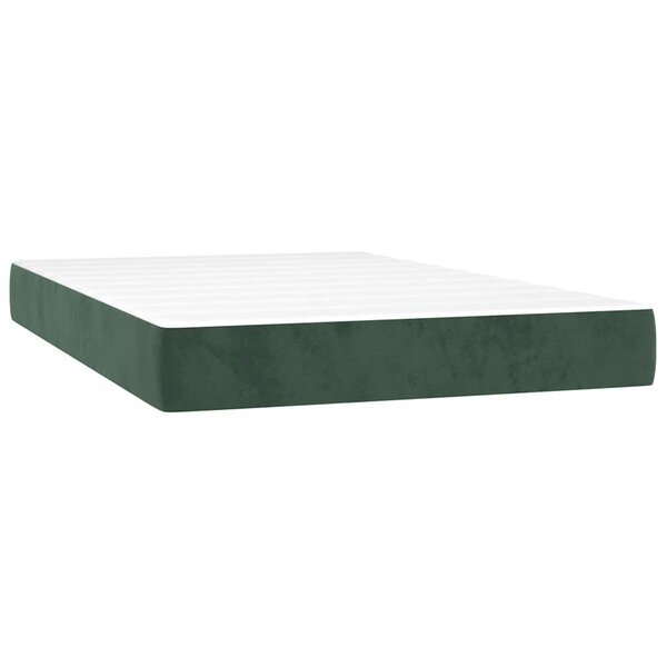 vidaXL Matelas de lit à ressorts ensachés fermeté moyenne 120x220x20 cm velours