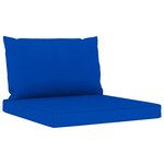 vidaXL Salon de jardin 8 Pièces avec coussins Bleu
