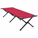 vidaXL Lit de camping pliant Rouge 193 x 69 x 45 cm Tissu Oxford