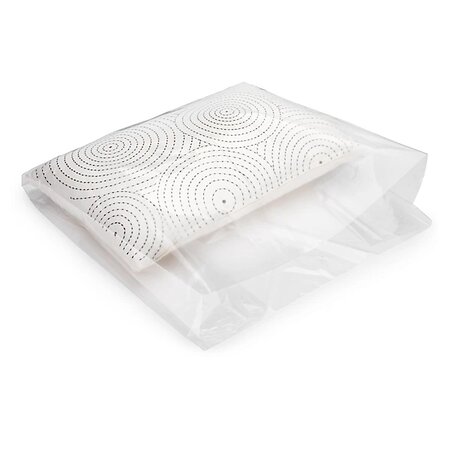 Sachet plastique liassé transparent à soufflets 60x60x40cm (lot de 500)