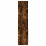 vidaXL Buffet haut chêne fumé 92x33x140 cm bois d'ingénierie