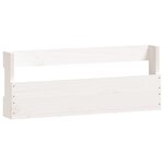vidaXL Étagères à chaussures murales 2 Pièces Blanc 59x9x23 cm Pin massif