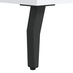 vidaXL Table basse blanc 50x50x40 cm bois d'ingénierie