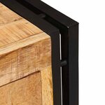 vidaXL Cabinet à chaussures avec porte Marron bois de manguier massif