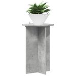 vidaXL Support de Plante 2 pièces Gris béton Ø40 x 60 cm