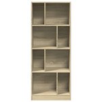 vidaXL Bibliothèque chêne sonoma 57x28 5x141 cm bois d'ingénierie