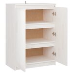 vidaXL Buffet Blanc 60x36x84 cm Bois de pin massif