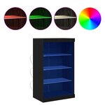 vidaXL Buffet Chêne noir 60 5 x 37 x 100 cm Bois d'ingénierie