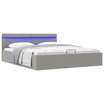 vidaXL Cadre de lit à rangement hydraulique sans matelas 160x200 cm