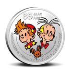 Pièce de monnaie 5 euro Belgique 2023 BU – Spirou et Fantasio (colorisée)