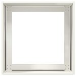 vidaXL Jardinière blanc 40x40x40 cm acier laminé à froid