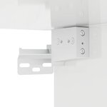 vidaXL Armoire suspendue avec étagère Blanc brillant 59 x 20 x 100 cm