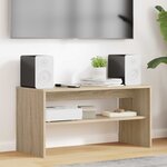 vidaXL Meuble TV Chêne Sonoma 80 x 35 x 40 cm Bois d'ingénierie