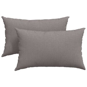 vidaXL Coussins de canapé 2 pc tissu Taupe 50 x 30 cm