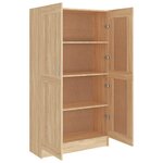 vidaXL Bibliothèque Chêne sonoma 82 5x30 5x150 cm Bois d’ingénierie