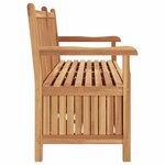 vidaXL Banc de Rangement de Jardin Marron 150 x 60 x 90 cm