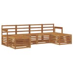 vidaXL Ensemble de canapés d'extérieur 6 pc Naturel