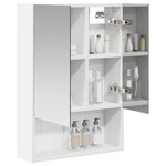 vidaXL Armoire Miroir de Salle de Bain Blanc 50 x 14 5 x 70 cm
