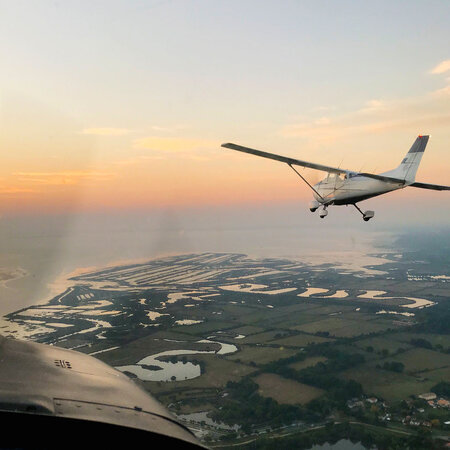 SMARTBOX - Coffret Cadeau - Vol d'1h en avion privé au-dessus de la région et littoral girondin pour 2 -