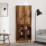 vidaXL Haut Armoire Bois ancien 69 5 x 34 x 180 cm Bois d'ingénierie