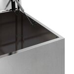 vidaXL Boîte de Rangement Extérieure Argent 100 x 50 5 x 50 cm Acier