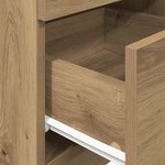 vidaXL Table de chevet avec 2 tiroirs chêne artisanal 36x36x68 cm