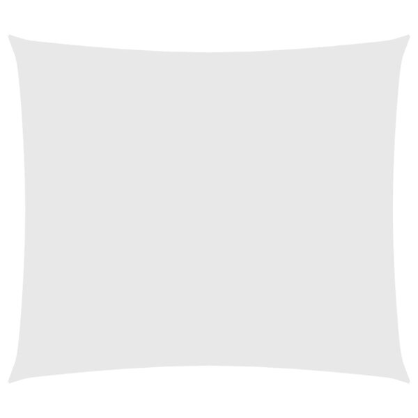 vidaXL Voile de parasol tissu oxford rectangulaire 2 5x3 m blanc
