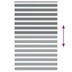 vidaXL Store zèbre gris foncé largeur du tissu 145 9 cm polyester