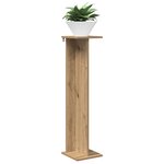 vidaXL Support de Plante 2 pièces Chêne artisanal 25 x 25 5 x 100 5 cm