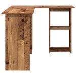vidaXL Bureau d'ordinateur en bois ancien Bois ancien Bois d'ingénierie
