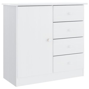 vidaXL Buffet ALTA blanc 77x35x73 cm bois massif de pin