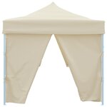 vidaXL Tente de réception pliable avec 8 parois 870x291x315 cm Blanc cassé