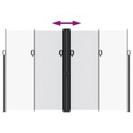 vidaXL Auvent latéral rétractable blanc 220x1000 cm