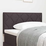 vidaXL Tête de Lit en Tissu Geometric Manuel Marron foncé 100 cm tissu