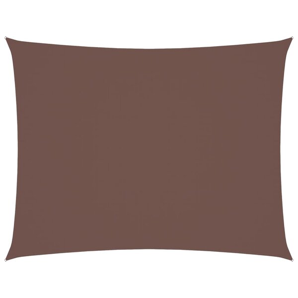 vidaXL Voile de parasol tissu oxford rectangulaire 6x8 m marron