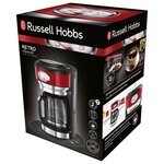 Russell hobbs cafetière retro rouge 1000 w 1 25 l