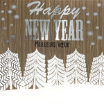 Carte Joyeux Noël avec Enveloppe Blanche 15x15cm