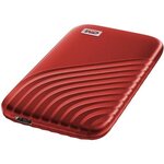 WD - Disque SSD Externe - My Passport™ - 2To - USB-C - Rouge