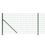 vidaXL Clôture en treillis métallique avec bride vert 0 8x10 m