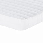 vidaXL Lit de jour avec gigogne et matelas gris foncé 100x200 cm tissu