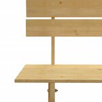 vidaXL Banc de jardin 150 cm Bois de pin imprégné