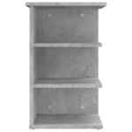 vidaXL Armoire latérale Gris béton 35x35x55 cm Aggloméré