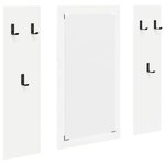 vidaXL Porte-manteau mural Blanc 96 x 1 5 x 90 cm Bois d'ingénierie
