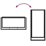 vidaXL Portant de bois de chauffage noir 55x30x116 cm acier